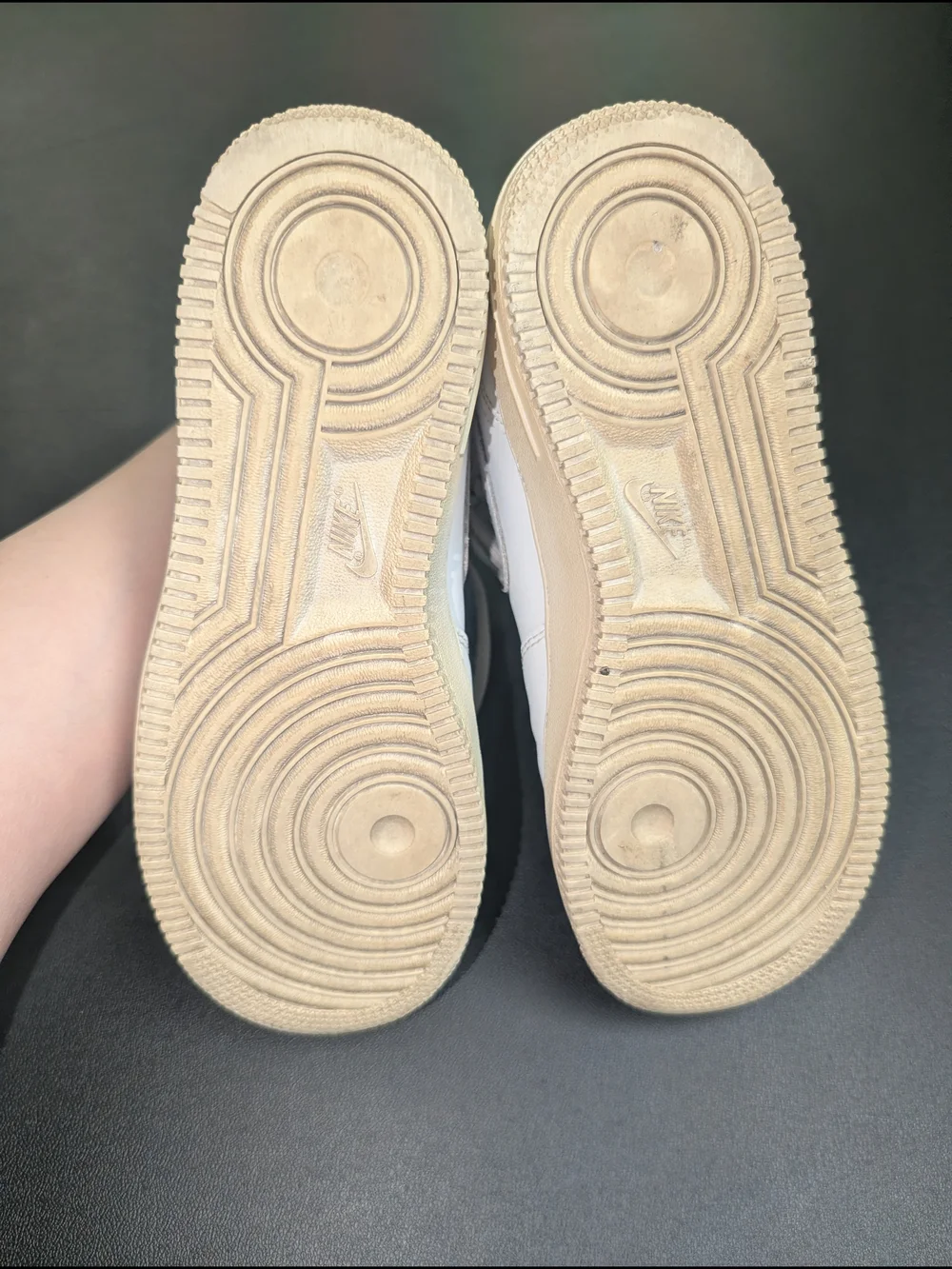 Nike White High-Top Sneakers with Cream Outsole - Picture 6 of 10